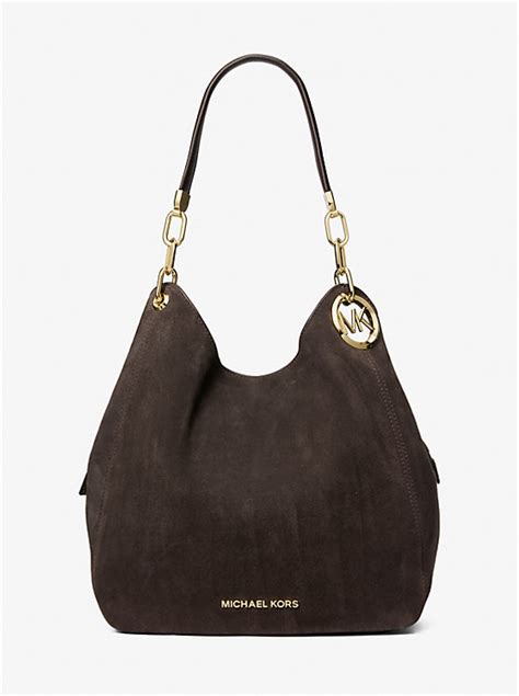 michael kors riley shoulder bag|Michael Kors suede shoulder bag.